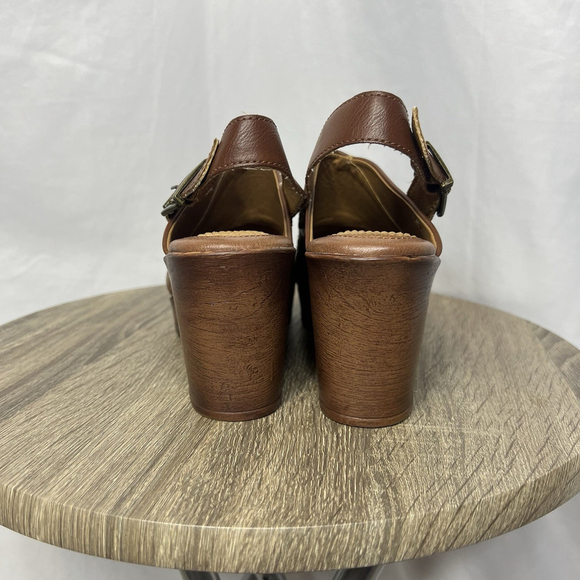 BOC Born Women’s Clog Mule Strap Back Brown 9M Sandals Boho Casual Workwear - Picture 5 of 11